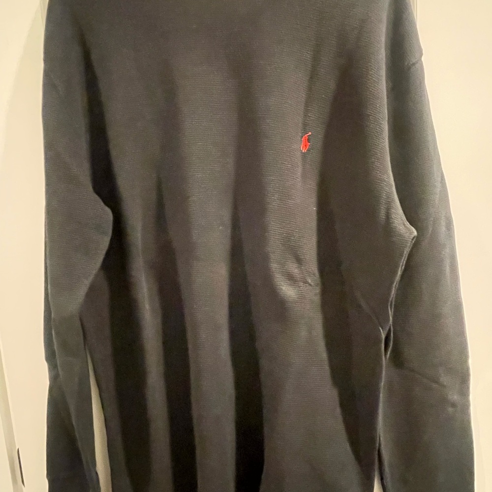 Polo by Ralph Lauren Black Shirt with Red Trim